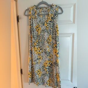 Loft Floral Sleeveless Dress